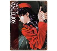 XIAOQIU Neon Genesis Evangelion 1995 - Letrero de metal vintage para decoración de pared, placa de pintura de hierro, pósteres novedosos, decoración del hogar para mujeres, hombres, adolescentes