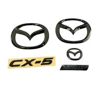 XIAOSAXIAODE Emblema de Insignia de Coche para Mazda CX-5 2015 2016 2017, Repuesto Insignia,Decoración Accesorios Exterior Coche, Auto Etiqueta Set, 3D Pegatina,Black1