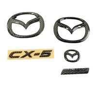 XIAOSAXIAODE Emblema de Insignia de Coche para Mazda CX-5 2015 2016 2017, Repuesto Insignia,Decoración Accesorios Exterior Coche, Auto Etiqueta Set, 3D Pegatina,Black2
