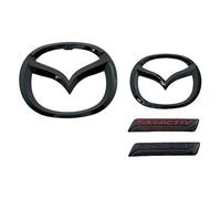 XIAOSAXIAODE Emblema de Insignia de Coche para Mazda MX-5 2005 2006 2007 2008 2009, Repuesto Insignia,Decoración Accesorios Exterior Coche, Auto Etiqueta Set, 3D Pegatina,Black1