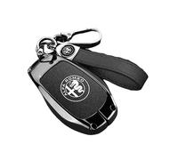 XIAOSAXIAODE Funda Protectora Llave Coche para Alfa Romeo Giulia Veloce 2023 2024 2025, Carcasa Mando Resistente, Cubierta Antiarañazos, Protector Llaves Coche, Funda Protectora de Llaves,Black1