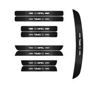 XIAOSAXIAODE Protector de Umbral para Opel Frontera 2024 2025, Fibra de Carbono Textura Cuero, Antiarañazos Impermeable, Diseño Exclusivo,Black