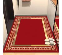 Xiaosua Alfombra Entrada Casa Exterior habitación Matrimonio Minimalista Moderna Amarilla Rosso 60x120CM Pelo Corto De Juegos Decoracion Salon