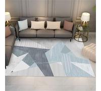 Xiaosua Alfombra Exterior Juegos Bebes alfombras Lavables geométrica Moderna Gris BLU 160x250CM Infantiles Grandes Dormitorio Algombras Salón