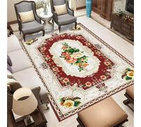 Xiaosua Alfombra Grande Alfombras Comedor decoración habitación Decorativa roja y Verde Grigio 200x260CM para Bebes Jardin Exterior Juegos Niños
