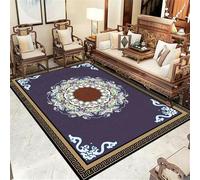 Xiaosua Alfombra Habiracion Sofas de Salon alfombras Floral Rosa Multicolor BLU-Viola 50x80CM para Habitación Matrimonio Oficina