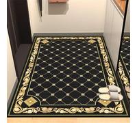 Xiaosua Alfombras Cuadradas Alfombra Dormitorio Matrimonio Amarilla Resistente a Las Manchas y fácil de cuidar. Nero 160x230CM habitacion niña Algombras Habitación Antidesl