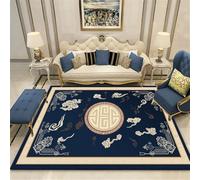 Xiaosua Alfombras De Dormitorio Matrimonio Infantiles Alfombra Rectangular para Sala Estar BLU 180x250CM niño Decoración Salon Lavable