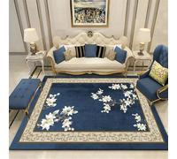 Xiaosua Alfombras para Dormitori Alfombra casa Rectangular Blanca Sala de Estar BLU 120x180CM pasilleras Juveniles Habitación Matrimonio
