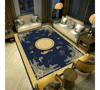 Xiaosua Dormitorio Infantil decoración del Piso Alfombra Amarilla para hogar BLU 170x230CM Actividades Bebe Alfombras Verano Salon