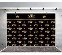 Xiaoterna 1,5x1m Fondo VIP Corona Estrella Negro Alfombra Roja Evento Fotografía de Fondo VIP Invitado Visitante Telón de Fondo Super Estrella Sesión de Retratos Decoración de Fiesta