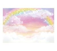 Xiaoterna 2,2x1,5m Cielo Colorido Fondo De Nubes Arcoiris Estrellas Pastel Mar De Nubes Fondo Fotografico Decoración de Fiesta de cumpleaños Niños Adultos Retrato Atrezzo para sesión de Fotos