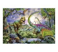 Xiaoterna 2,2x1,5m Dinosaurio Salvaje Telón de Fondo Selva Bosque Animales Salvaje Parque Mundial de Fotografía de Fondo Acuarela Mundo de los Dinosaurios Bosque Paisaje Telón de Fondo