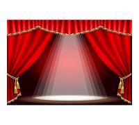 Xiaoterna 4,5x2,5m Bienvenido al Carnaval Telón de Fondo Rojo Teatro Escenario Telón de Fondo Antiguo Circo Espectáculos de Magia Interior Foco Fondos Fotográficos Retrato Foto Estudio Atrezzo