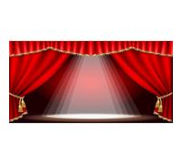 Xiaoterna 6x3m Bienvenido al Carnaval Telón de Fondo Rojo Teatro Escenario Telón de Fondo Antiguo Circo Espectáculos de Magia Interior Foco Fondos Fotográficos Retrato Foto Estudio Atrezzo