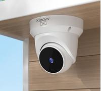 XIAOVV Cámara monitorująca do domu, sistema de cámara monitorujących NA zewnątrz o wysokiej rozdzielczości 3 MP i dwukierunkowym audio, rozpoznawanie ludzi/pojazdu, kompatybilny z Smart Home, 2K Ultra