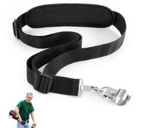 xiaoxianxian Arnés de Desbrozadora,Ajustable Grass Trimmer Correa,Bandolera Sencilla de Nailon Correas Adecuado para la Mayoría de Recortadoras y Cortacéspedes (Gris)