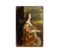 xiaoxiaoshen Anne Boteler-Anthony Van Dyck - Póster de metal para decoración de pared, moderno, decoración del hogar, bar, tienda, letrero vintage, 30 x 20 cm