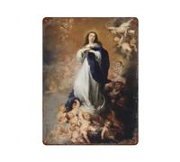 xiaoxiaoshen Bartolome Esteban Murillo Los Venerables - Póster de metal moderno para decoración del hogar, bar, tienda, decoración vintage, 40 x 30 cm