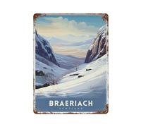 xiaoxiaoshen Braeriach Scotland Cairngorms National Park Scottish Mountain Hiking Highlands Wal_3 Wall Decor Art Metal Tin Poster Modern Home Decor Art Home Bar Shop Decor Vintage Sign 40 x 30 cm