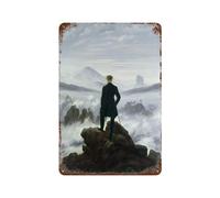 xiaoxiaoshen Caspar David Friedrich - Póster de metal moderno para decoración de pared, decoración del hogar, bar, tienda, decoración vintage, 30 x 20 cm