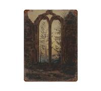 xiaoxiaoshen Caspar David Friedrich - Póster moderno de metal para decoración de pared, decoración del hogar, bar, tienda, decoración vintage, 40 x 30 cm