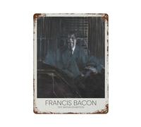 xiaoxiaoshen Francis Bacon Gallery - Póster de metal para decoración de pared, decoración moderna para el hogar, bar, tienda, decoración vintage, 40 x 30 cm