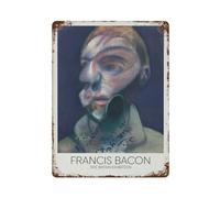xiaoxiaoshen Francis Bacon Surrealista Vintage Decoración del hogar Decoración de pared Arte Metal Cartel de Estaño Moderno Decoración del Hogar Arte Decoración del Hogar Bar Tienda Decoración Vintage