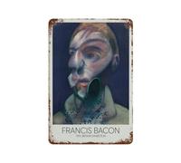xiaoxiaoshen Francis Bacon Surrealista Vintage Decoración del hogar Decoración de pared Arte Metal Cartel de Estaño Moderno Decoración del Hogar Arte Bar Tienda Decoración Vintage Letrero 30 x 20 cm
