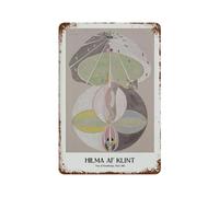 xiaoxiaoshen Hilma Af Klint Exhibition - Cartel de metal abstracto sueco para decoración de pared, arte moderno, decoración del hogar, bar, tienda, decoración vintage, 30 x 20 cm