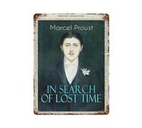 xiaoxiaoshen Marcel Proust In Search Of Lost Time - Póster de metal para decoración de pared, decoración moderna para el hogar, bar, tienda, decoración vintage, 40 x 30 cm
