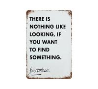 xiaoxiaoshen Póster de metal con cita de Tolkien There Is Nothing Like Looking para decoración de pared, arte moderno, decoración del hogar, bar, tienda, decoración vintage, 30 x 20 cm