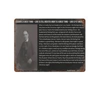 xiaoxiaoshen Póster de metal con diseño de filósofo Rudolf Steiner motivacional (3) para decoración de pared, decoración moderna del hogar, bar, tienda, decoración vintage, 30 x 40 cm