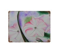 xiaoxiaoshen Póster de metal con diseño de Georgia O'Keeffe (10) de American Artist Georgia O'Keeffe, decoración moderna para el hogar, bar, tienda, decoración vintage, 30 x 40 cm