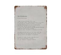 xiaoxiaoshen Póster de metal con texto en inglés "The Windhover" de Gerard Manley Hopkins con poema Prin, decoración moderna para el hogar, bar, tienda, decoración vintage, 40 x 30 cm