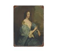 xiaoxiaoshen Póster de metal de la reina Henrietta Maria-Anthony Van Dyck para decoración de pared, arte moderno, decoración del hogar, bar, tienda, decoración vintage, 40 x 30 cm