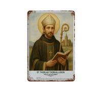 xiaoxiaoshen Póster de metal de St. Thorlak Thorhallsson para decoración de pared, decoración moderna para el hogar, bar, tienda, decoración vintage, 30 x 20 cm