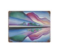 xiaoxiaoshen Póster de metal moderno de Georgia OKeeffe Modernist (2) para decoración de pared, decoración del hogar, bar, tienda, decoración vintage, 30 x 40 cm