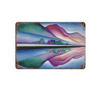 xiaoxiaoshen Póster de metal moderno de Georgia OKeeffe Modernist (2) para decoración de pared, decoración del hogar, bar, tienda, decoración vintage, 20 x 30 cm
