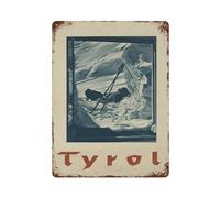 xiaoxiaoshen Póster vintage del Tirol 1 para decoración de pared, póster de metal moderno para decoración del hogar, bar, tienda, decoración vintage, 40 x 30 cm