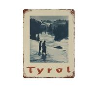 xiaoxiaoshen Póster vintage del Tirol para decoración de pared, póster de metal moderno, decoración del hogar, bar, tienda, decoración vintage, 40 x 30 cm