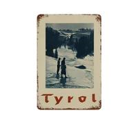xiaoxiaoshen Póster vintage del Tirol para decoración de pared, póster de metal moderno para decoración del hogar, bar, tienda, decoración vintage, 30 x 20 cm
