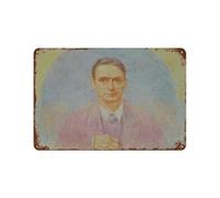 xiaoxiaoshen Rudolf Steiner - Póster de metal para decoración de pared, decoración moderna para el hogar, bar, tienda, decoración vintage, 20 x 30 cm