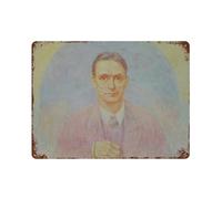 xiaoxiaoshen Rudolf Steiner - Póster de metal para decoración de pared, decoración moderna para el hogar, bar, tienda, decoración vintage, 30 x 40 cm