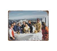 xiaoxiaoshen Slim Aarons - Póster de metal para decoración de pared (12 unidades), decoración moderna para el hogar, bar, tienda, decoración vintage, 30 x 40 cm