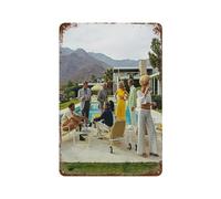 xiaoxiaoshen Slim Aarons - Póster de metal para decoración de pared (30 unidades, 30 unidades, decoración del hogar, bar, tienda, 30 x 20 cm)