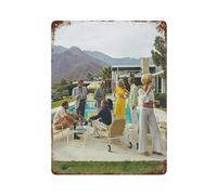 xiaoxiaoshen Slim Aarons - Póster de metal para decoración de pared (30 unidades), diseño de arte moderno para decoración del hogar, bar, tienda, decoración vintage, 40 x 30 cm