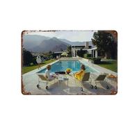 xiaoxiaoshen Slim Aarons - Póster de metal para decoración de pared (4 unidades, 20 x 30 cm)