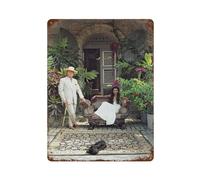 xiaoxiaoshen Slim Aarons - Póster de metal para decoración de pared (5 unidades, decoración de pared, arte moderno, decoración del hogar, bar, tienda, decoración vintage, 40 x 30 cm)