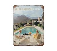 xiaoxiaoshen Slim Aarons - Póster de metal para decoración de pared (7) para decoración del hogar, bar, tienda, decoración vintage, 40 x 30 cm